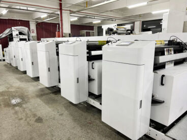 Широкоформатная флексографическая машина IN-1000 для печати крафт-бумаги